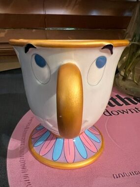 Disney Parks Original Beauty And The Beast Chip Teacup Ceramic Coffee Cup Mug